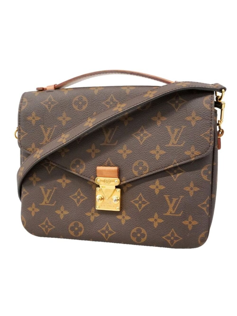 Louis Vuitton Handbag Monogram Pochette Metis MM Brown 2-Way Bag